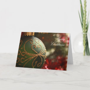 Festividades Cartão de Ornamento de Feriado