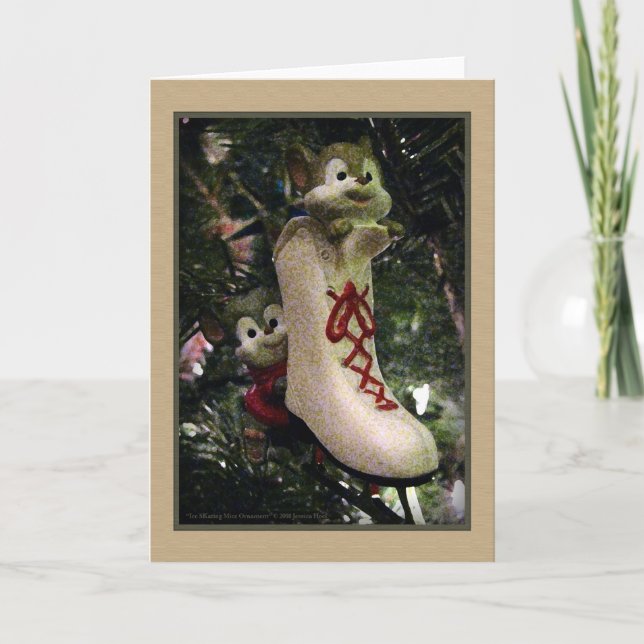 Festividades Cartão De Ornamento Para Ratos De Ice (Frente)