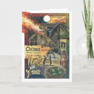 Festividades Cartão de Ostara (páscoa)