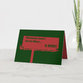 Festividades Cartão de Outdoor de Natal engraçado
