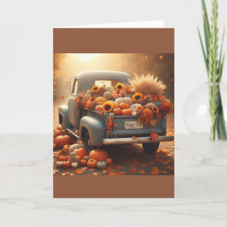 Festividades Cartão de outono, Cartão de Fall Season, Queda, Ca