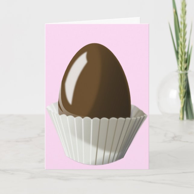 Festividades Cartão de Ovo de Chocolate (Frente)