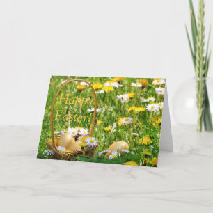 Festividades Cartão de Ovos de Páscoa de ouro