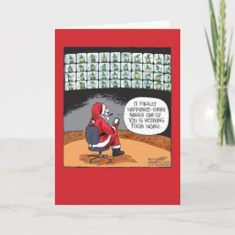 Festividades Cartão de papel do humor remoto do Natal dos