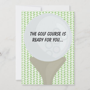 Festividades Cartão de Parabéns Golf