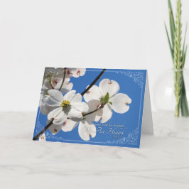 Festividades Cartão de páscoa bonito com Dogwoods
