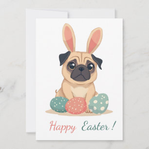 Festividades Cartão de páscoa com a fotografia de um cão