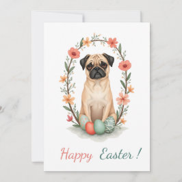 Festividades Cartão de páscoa com a fotografia de um cão