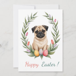 Festividades Cartão de páscoa com a fotografia de um cão