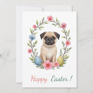 Festividades Cartão de páscoa com a fotografia de um cão
