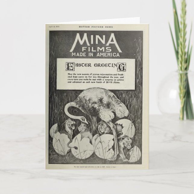 Festividades Cartão de páscoa cómico do estúdio 1915 do filme (Frente)