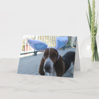 Festividades Cartão de páscoa de Basset Hound