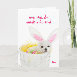 Festividades Cartão de Páscoa de Puppy do Bom Amigo