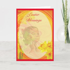 Festividades Cartão de páscoa do afro-americano do vintage