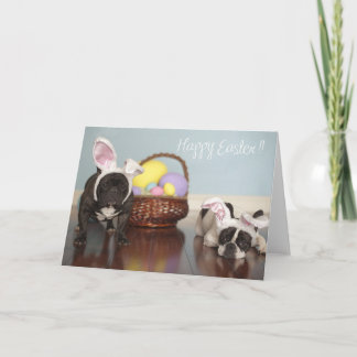Festividades Cartão de páscoa do buldogue francês!