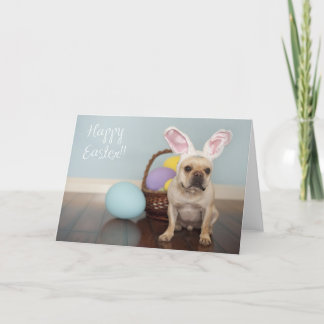 Festividades Cartão de páscoa do buldogue francês!