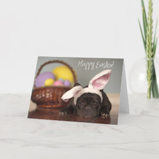 Festividades Cartão de páscoa do buldogue francês!