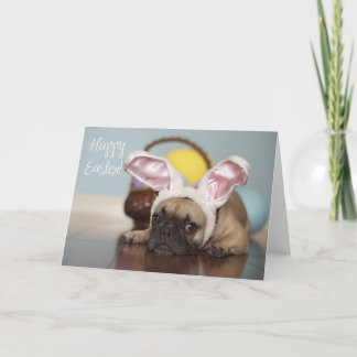 Festividades Cartão de páscoa do buldogue francês!