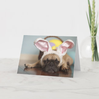 Festividades Cartão de páscoa do buldogue francês!