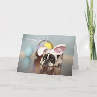 Festividades Cartão de páscoa do buldogue francês!