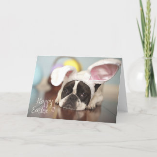 Festividades Cartão de páscoa do buldogue francês!