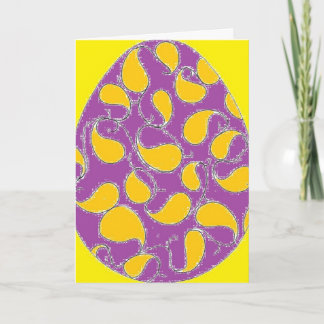 Festividades Cartão de páscoa Funky de Paisley