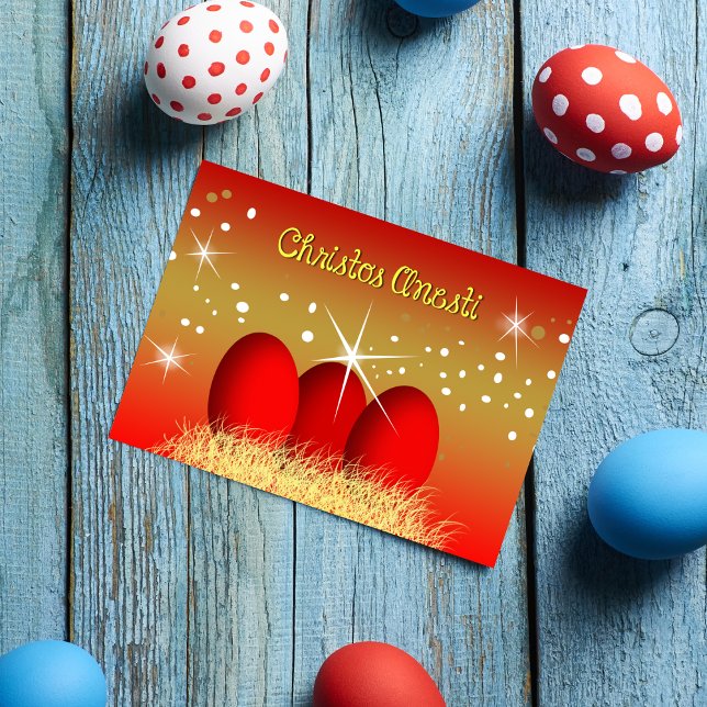 Festividades Cartão de Páscoa grego Christos Anesti (Criador carregado)