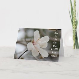 Festividades Cartão de páscoa: Magnolia Bloom, w verso da fé