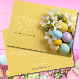 Festividades Cartão de Páscoa Personalizado para Empresas