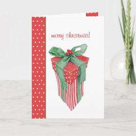 Festividades Cartão de pontos de presente de Natal