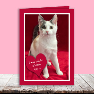 Festividades Cartão de Puns do Dia dos Namorados de Gatinho Fof