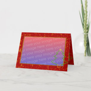 Festividades Cartão de Quadro de Fotografias da Árvore de Natal