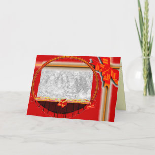 Festividades Cartão de Quadro de Natal Personalizável
