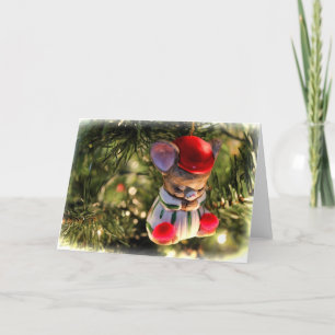 Festividades Cartão de Rato de Natal