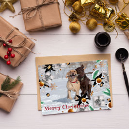 Festividades Cartão de Reprodução da Família Feliz de Natal