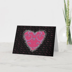 Festividades Cartão de Romance Elegante para Namorados Cardía
