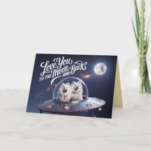 Festividades Cartão de São Valentim de Samoyed