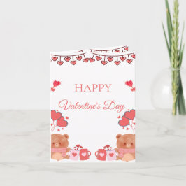 Festividades Cartão de São Valentim Romântico Blush