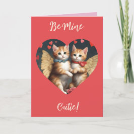 Festividades Cartão de São Valentins do gato Cupido seja meu 