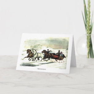 Festividades Cartão de Saudação - A Corrida do Sleigh