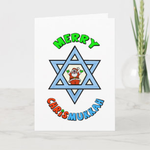 Festividades Cartão de Saudação Amigo Chrismukkah Engraçado