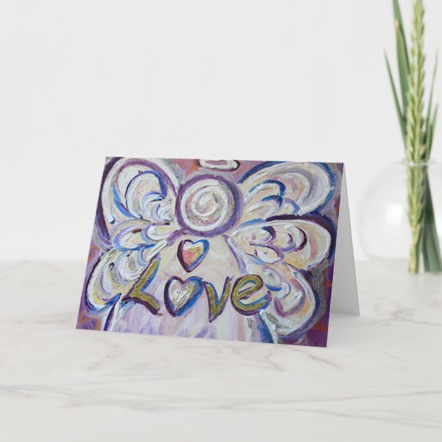 Festividades Cartão de Saudação Anjo de Amor (Frente)