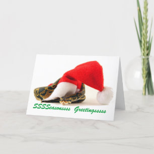 Festividades Cartão de Saudação Ball Python