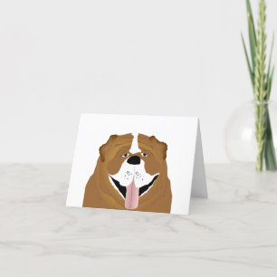 Festividades Cartão de Saudação Bulldog