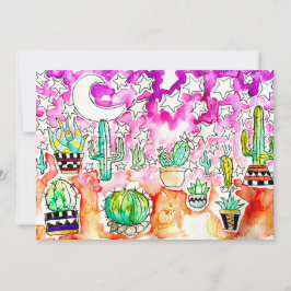 Festividades Cartão de Saudação Cactus