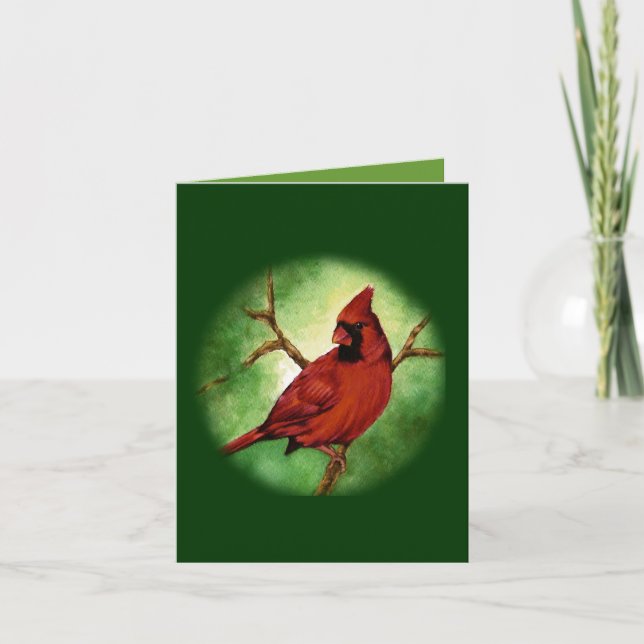 Festividades Cartão de Saudação Cardinal de Natal (Frente)