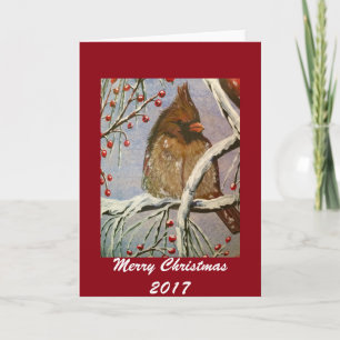 Festividades Cartão de Saudação Cardinho Cozy