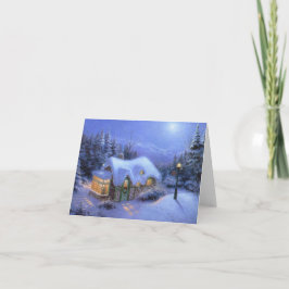 Festividades Cartão de Saudação "Cena de Neve de Natal"