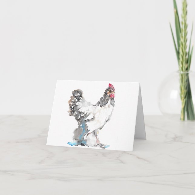 Festividades Cartão de saudação Chicken Hen (Frente)
