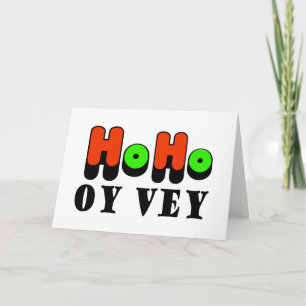 Festividades Cartão de Saudação Chrismukkah Ho Ho Oy Vey